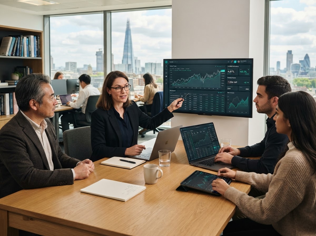 Alpina Investments team reviewing portfolio structuring logic